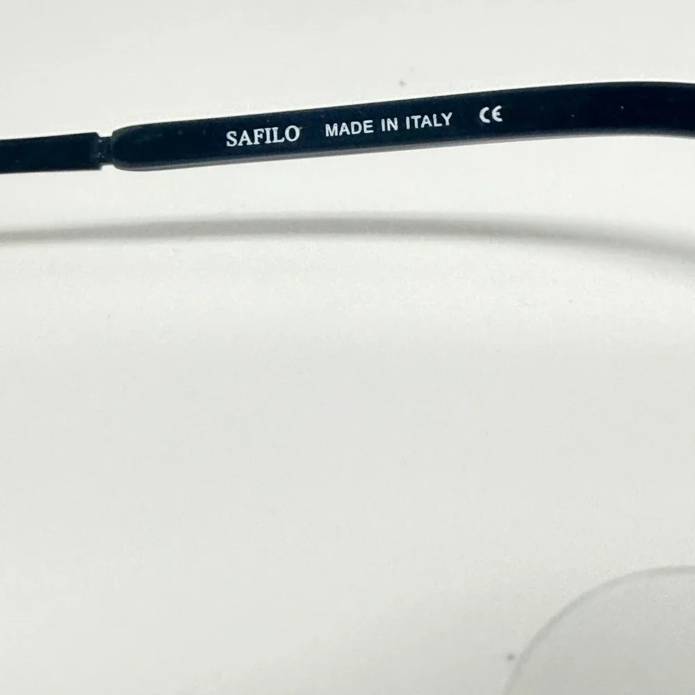 Safilo Emozioni 4343 0006 135 Black Semi Rimless Eyeglasses Frames